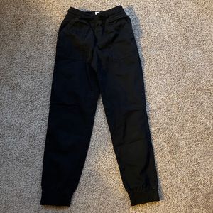 Gap girls black joggers size large
